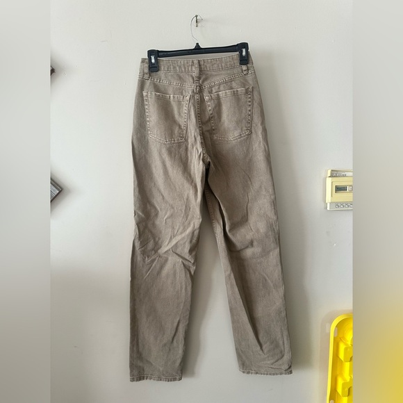 Women’s Wild Fable High Rise Straight tan jeans 0 nwot - Picture 4 of 5